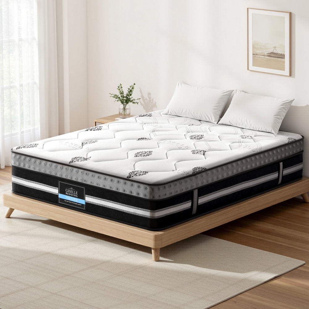 Giselle Bedding Double Mattress 35cm Bed in a Box Pocket Spring Gel Memory Foam - Homecoze