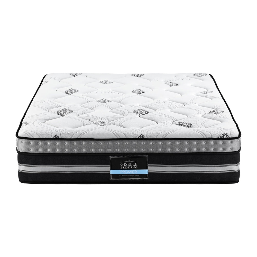 Giselle Bedding King Mattress 35cm Bed in a Box Pocket Spring Gel Memory Foam - Homecoze
