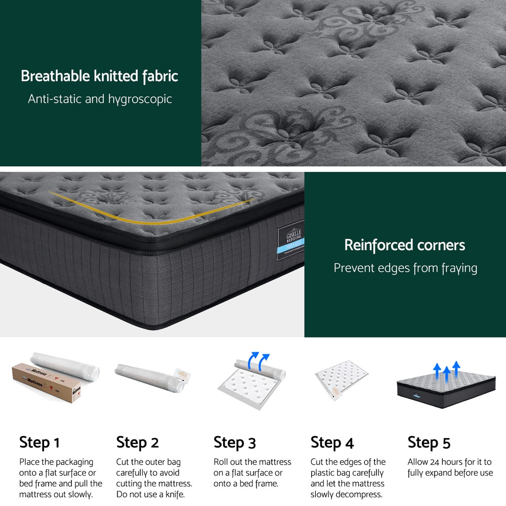 Cometrix (Queen) Euro Top Mattress | 34cm - Homecoze