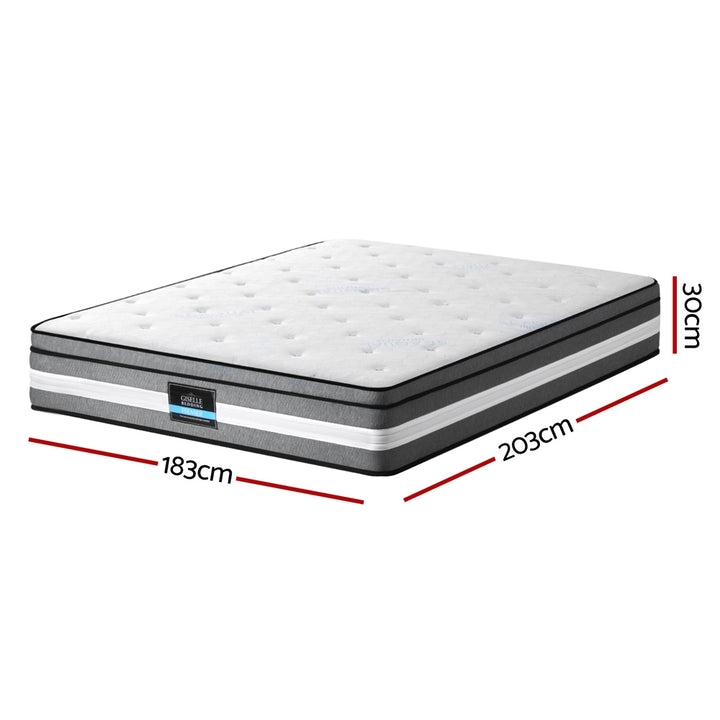 Zephyra (King) Cool Gel Euro Top Mattress | 30cm - Homecoze
