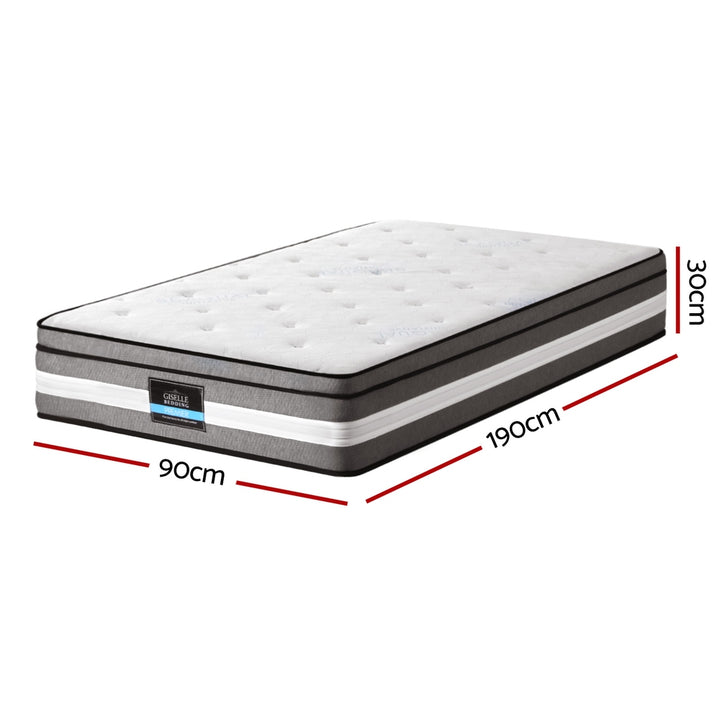 Zephyra (Single) Cool Gel Euro Top Mattress | 30cm - Homecoze