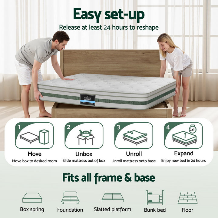 Mintara (King Single) Euro Top Mattress | 20cm - Homecoze