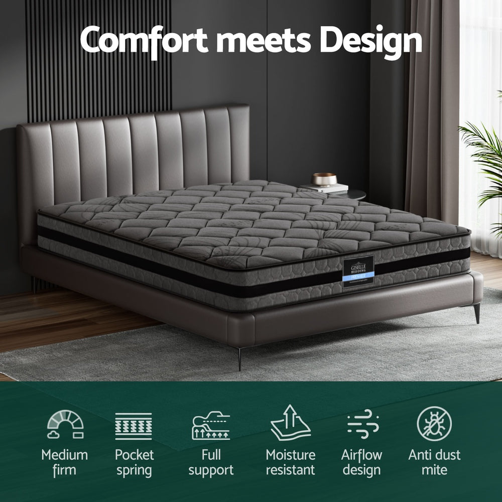 Cosmos (King) Pocket Spring Mattress | 22cm - Homecoze