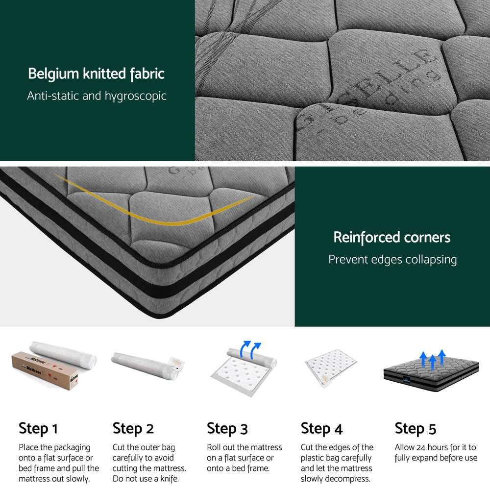 Cosmos (King) Pocket Spring Mattress | 22cm - Homecoze