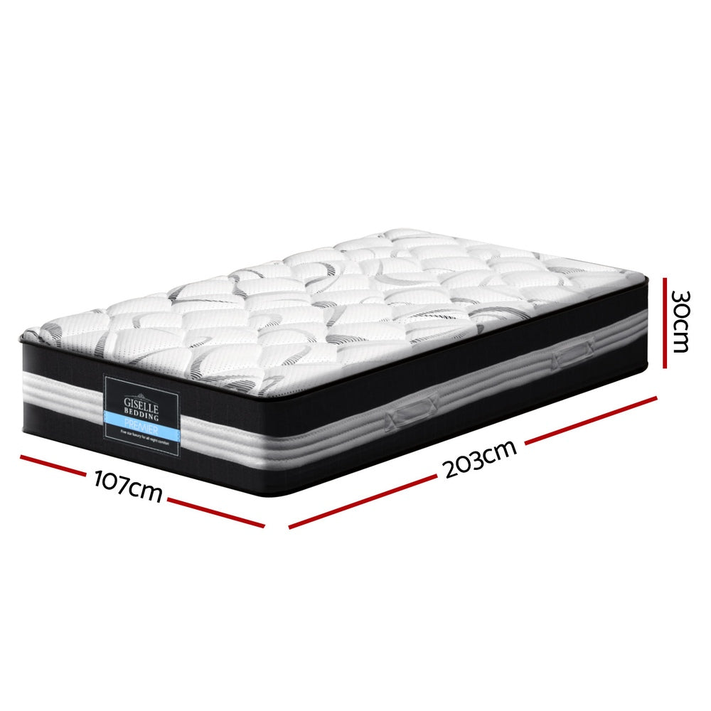 Stellar (King Single) Pocket Spring Mattress | 30cm - Homecoze