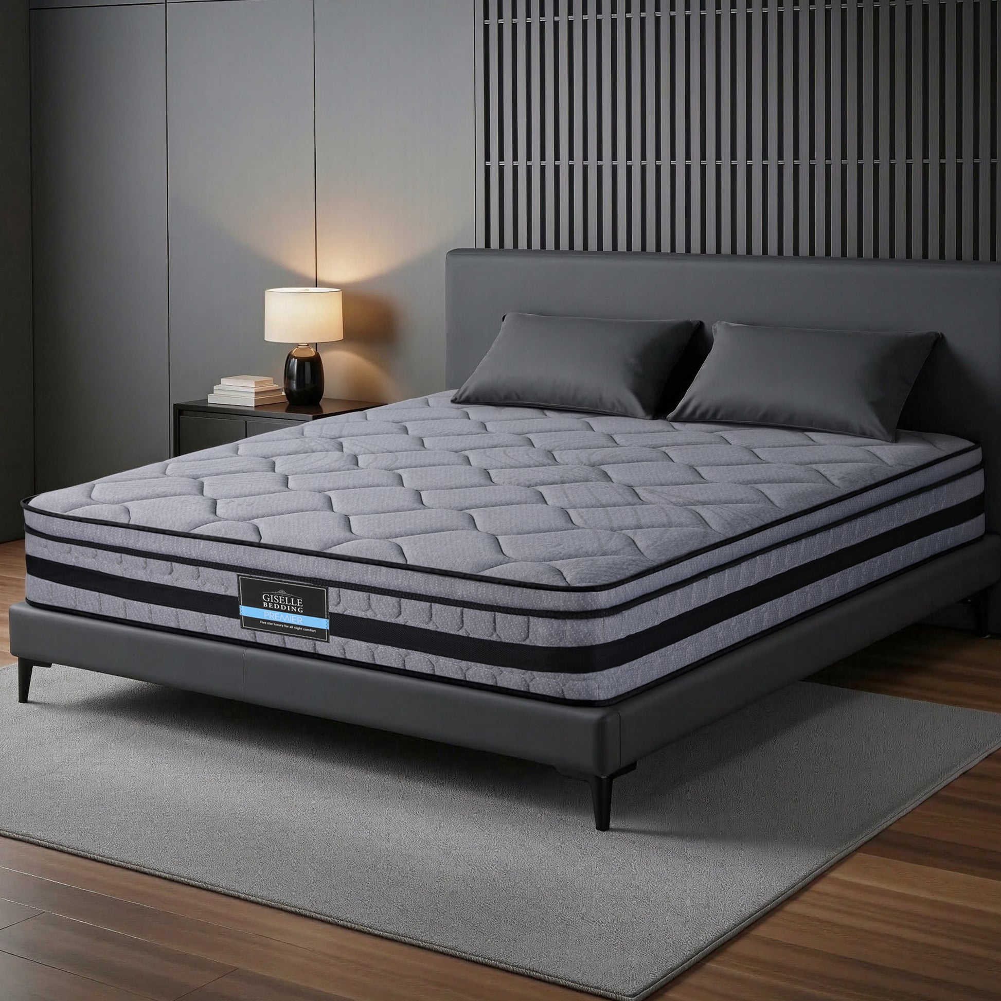 Giselle Bedding 34cm Double Mattress Hybrid, Pocket Spring Bed Mattress - Homecoze