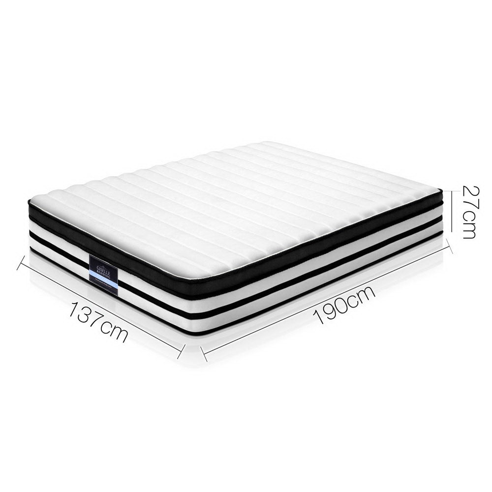 Solace (Double) Euro Top Pocket Spring Mattress | 27cm - Homecoze