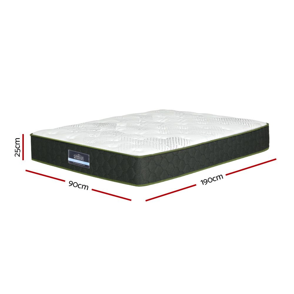Cosmique (Single) Green-Tea Pocket Spring Mattress | 25cm - Homecoze