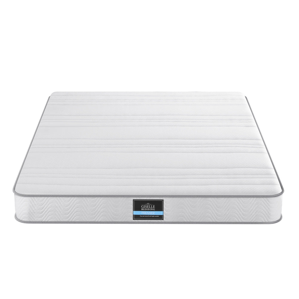 Giselle King Mattress 20cm with Reinforced Edge Support Egg-Crate Foam - Homecoze