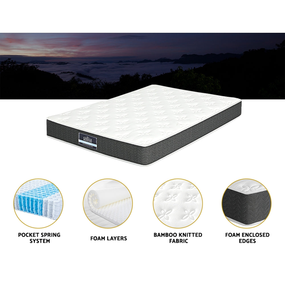 Aura (Double) Pocket Spring Mattress – 18cm - Homecoze
