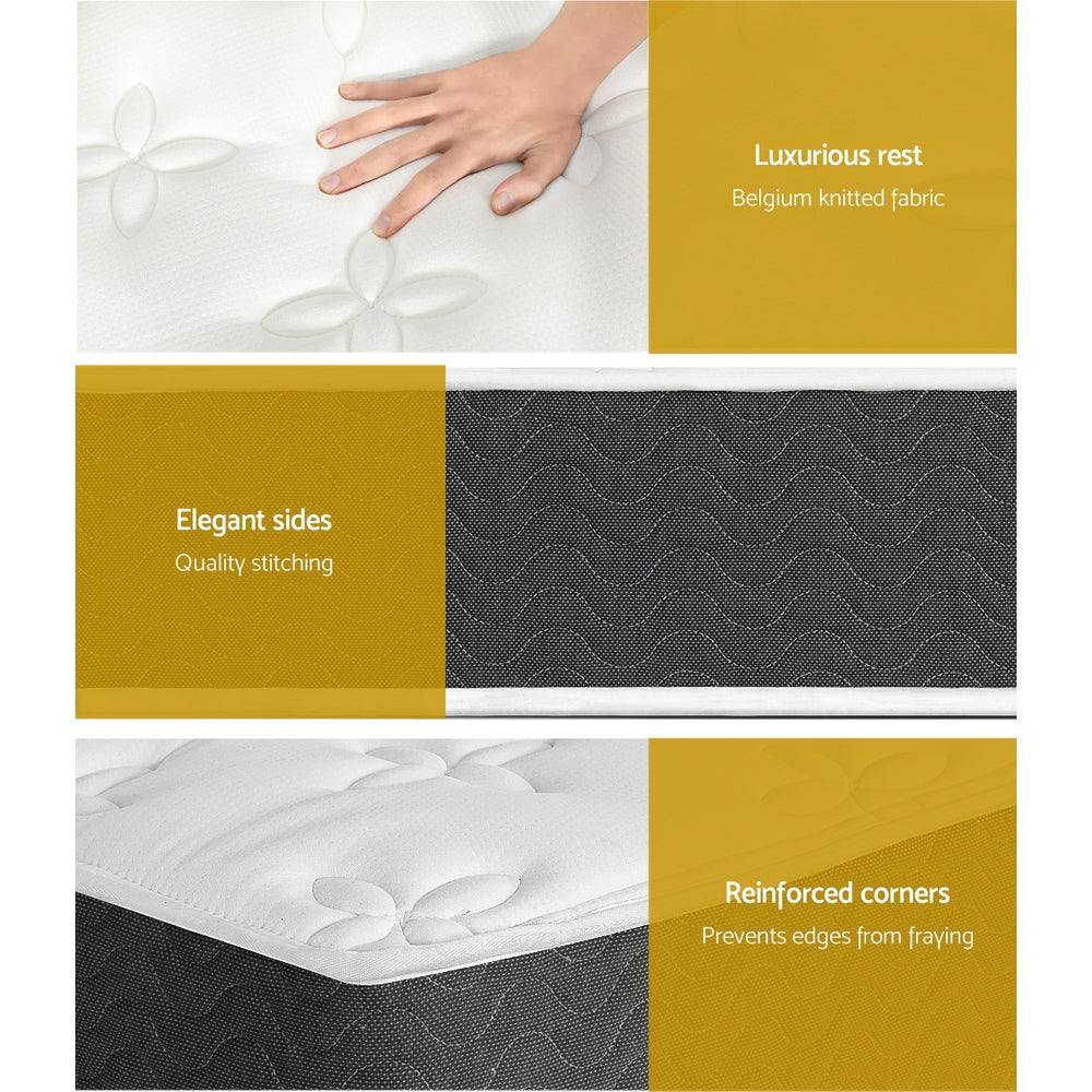 Aura (King Single) Pocket Spring Mattress – 18cm - Homecoze