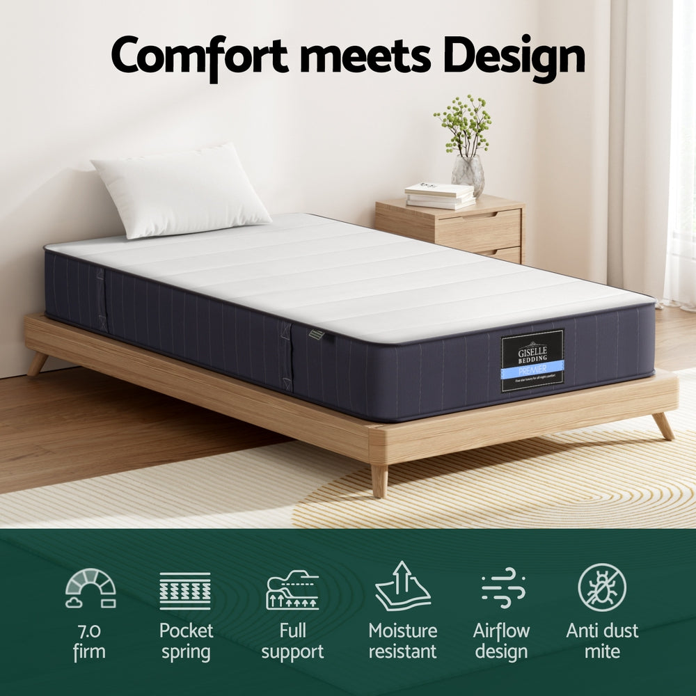 Altair (King Single) Pocket Spring Mattress | 20cm - Homecoze