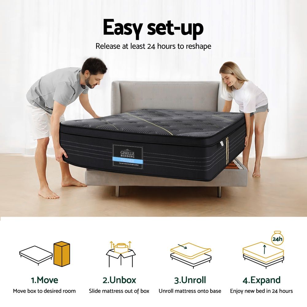 Obsidian (King Single) Euro Top Mattress – 35cm