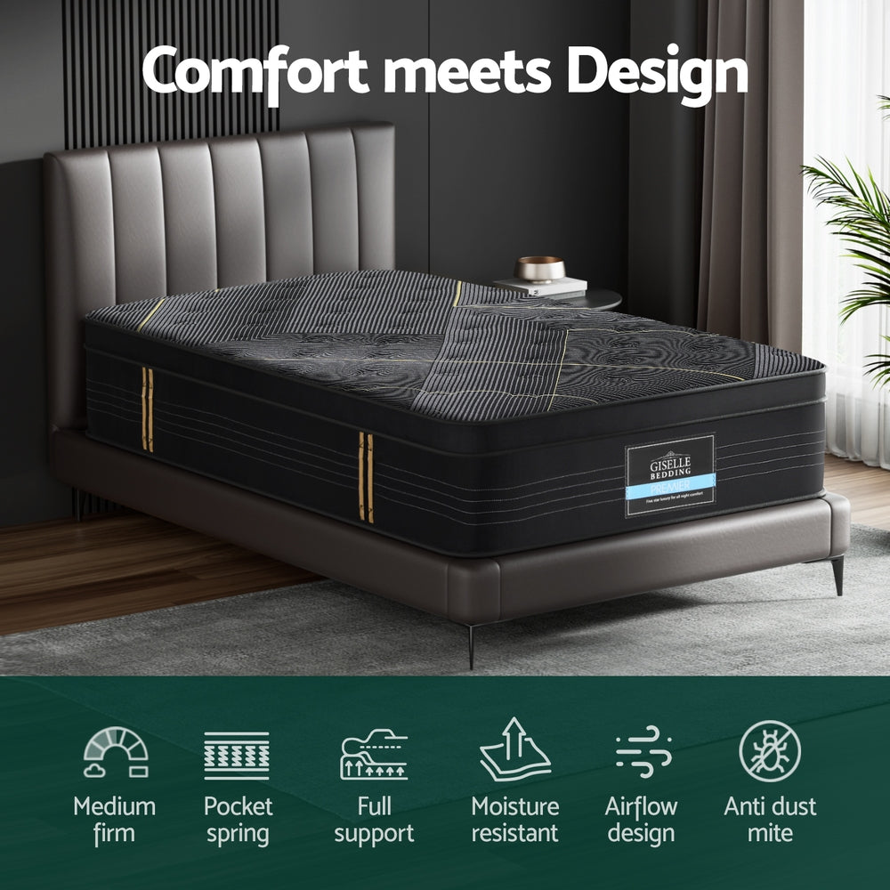 Obsidian (King Single) Euro Top Mattress | 35cm - Homecoze
