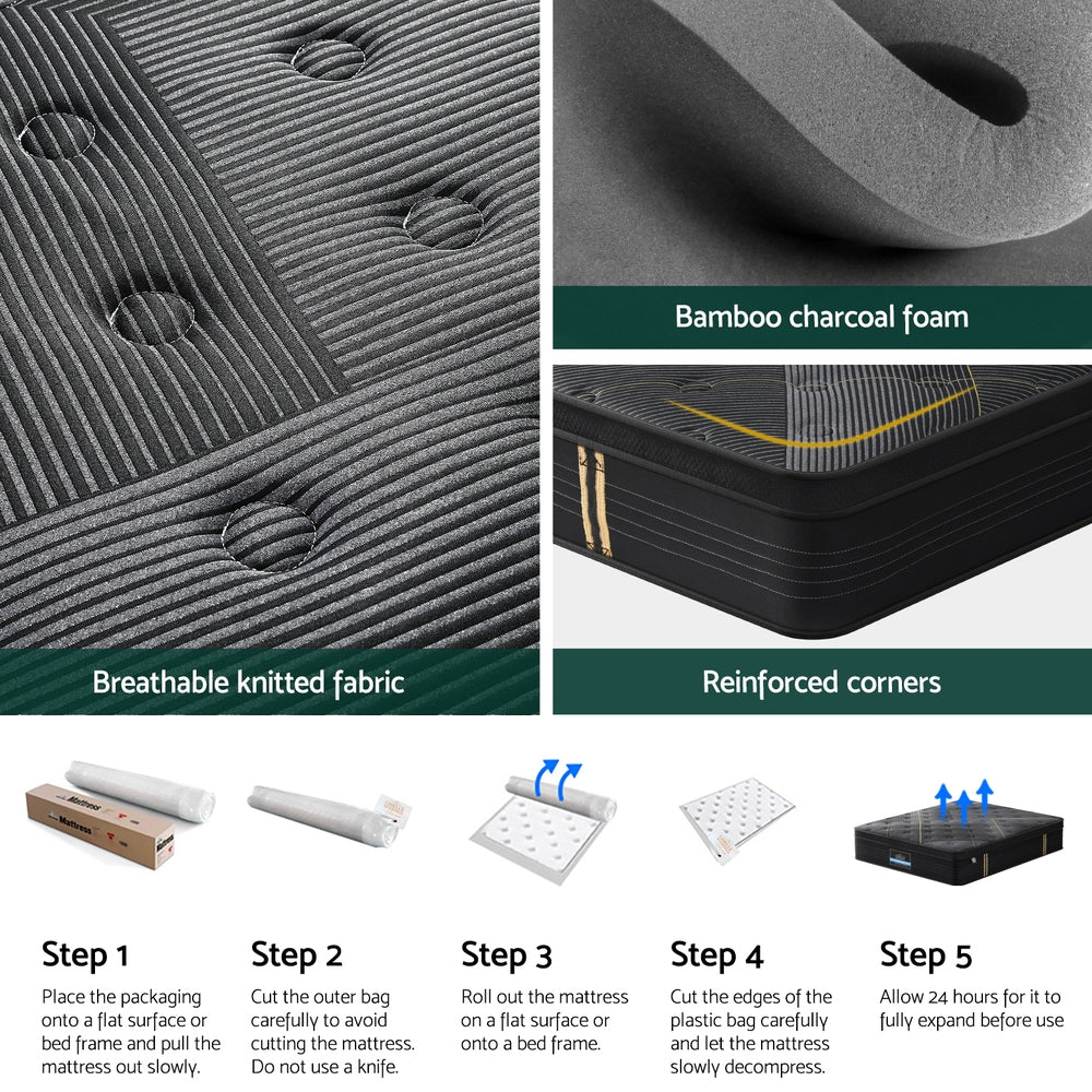 Obsidian (Queen) Euro Top Mattress | 35cm - Homecoze