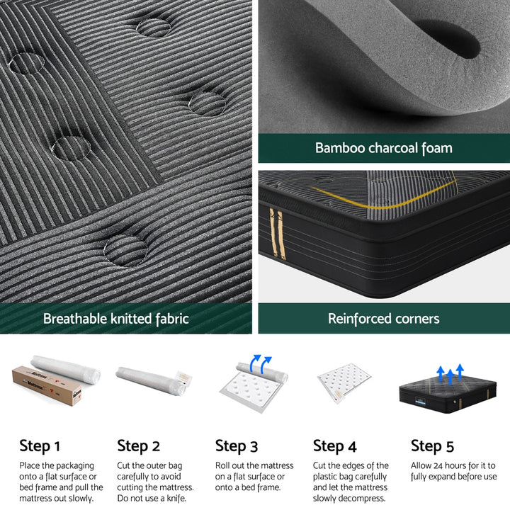 Obsidian (Queen) Euro Top Mattress | 35cm - Homecoze