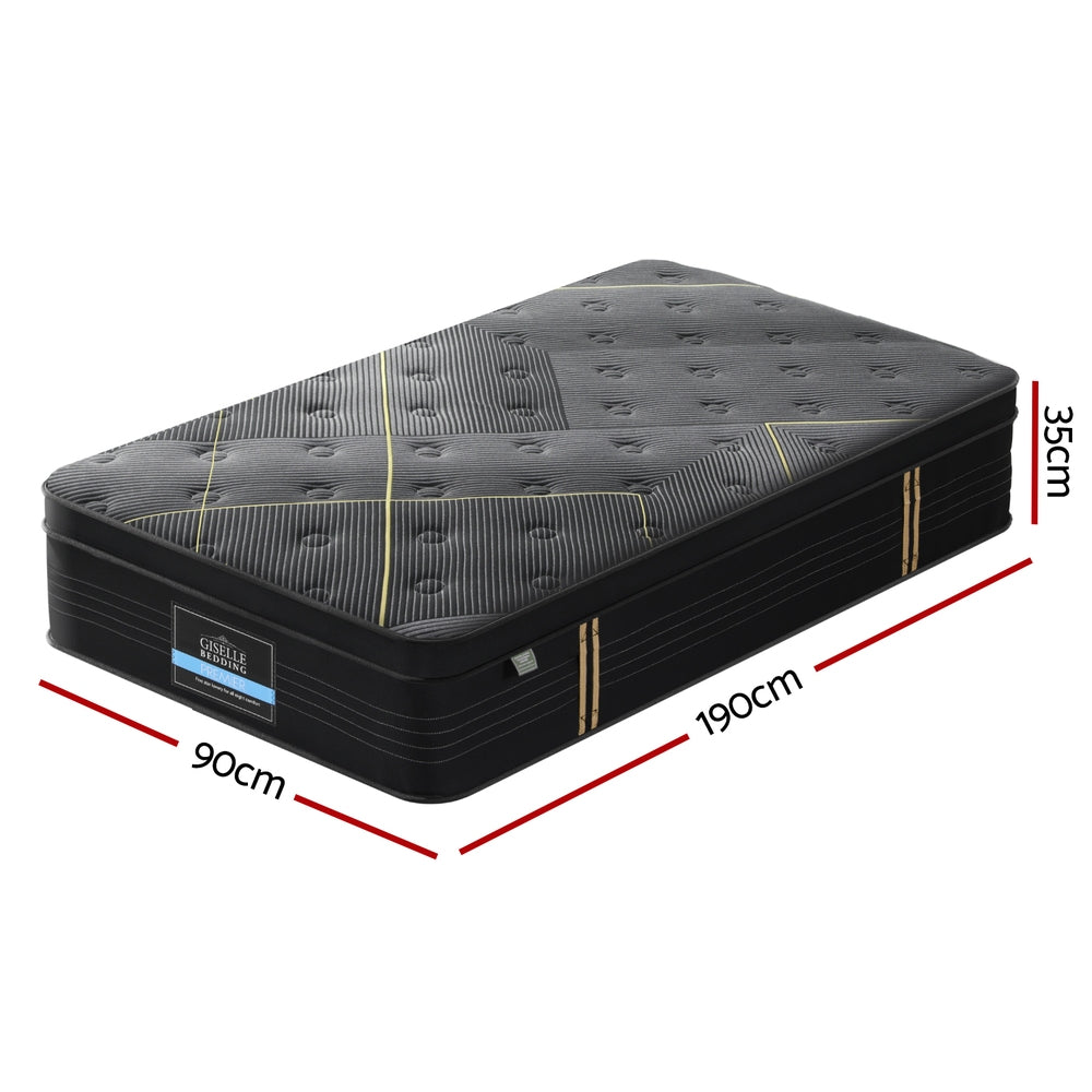 Obsidian (Single) Euro Top Mattress | 35cm - Homecoze