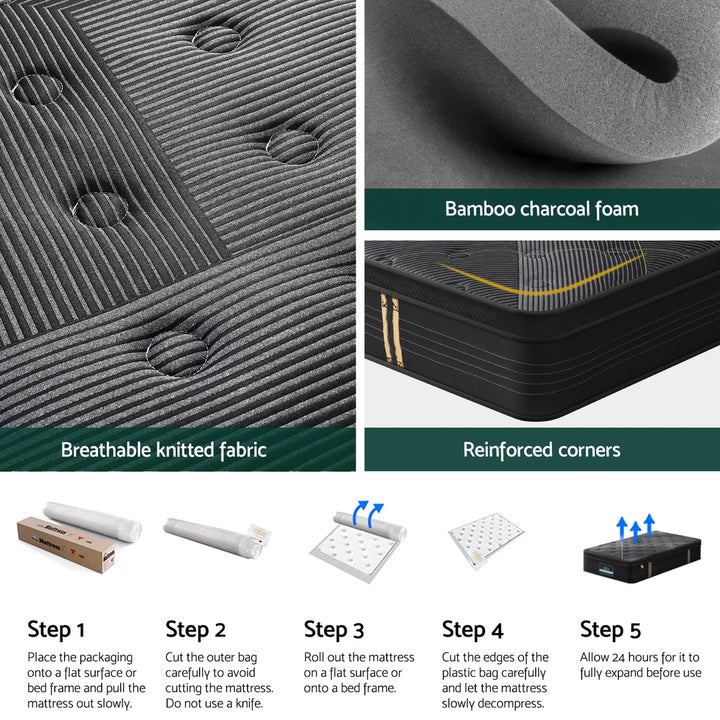 Obsidian (Single) Euro Top Mattress | 35cm - Homecoze