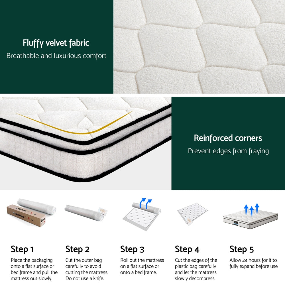 22cm Giselle Mattress Double Size - Homecoze