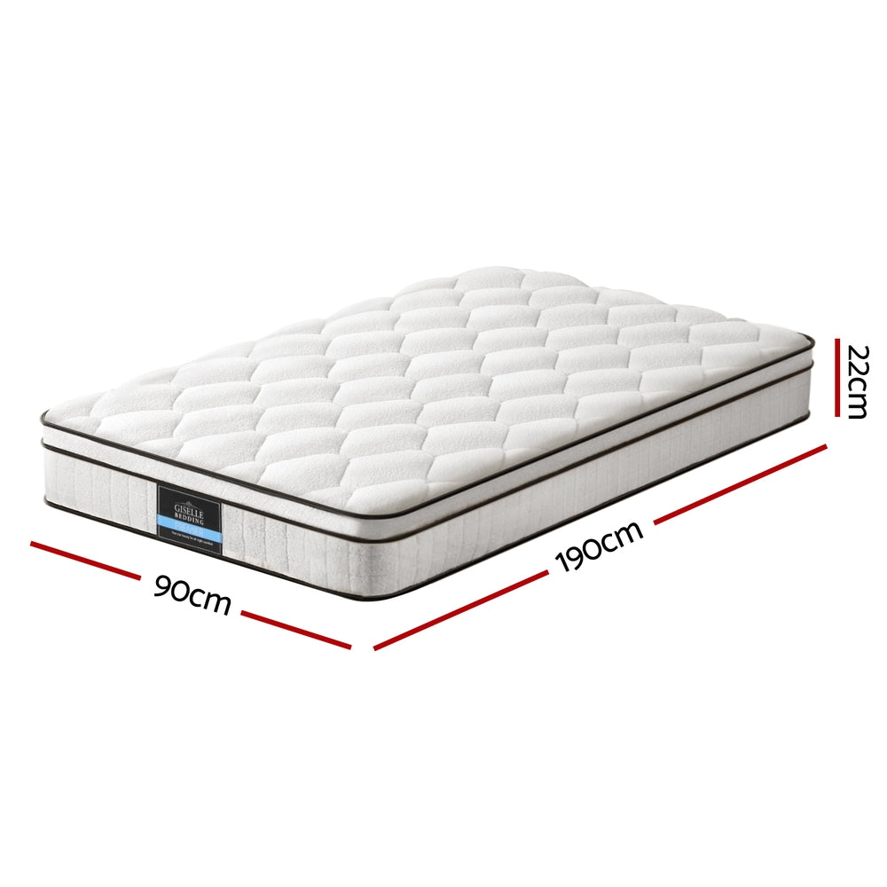 22cm Giselle Mattress Single Size - Homecoze