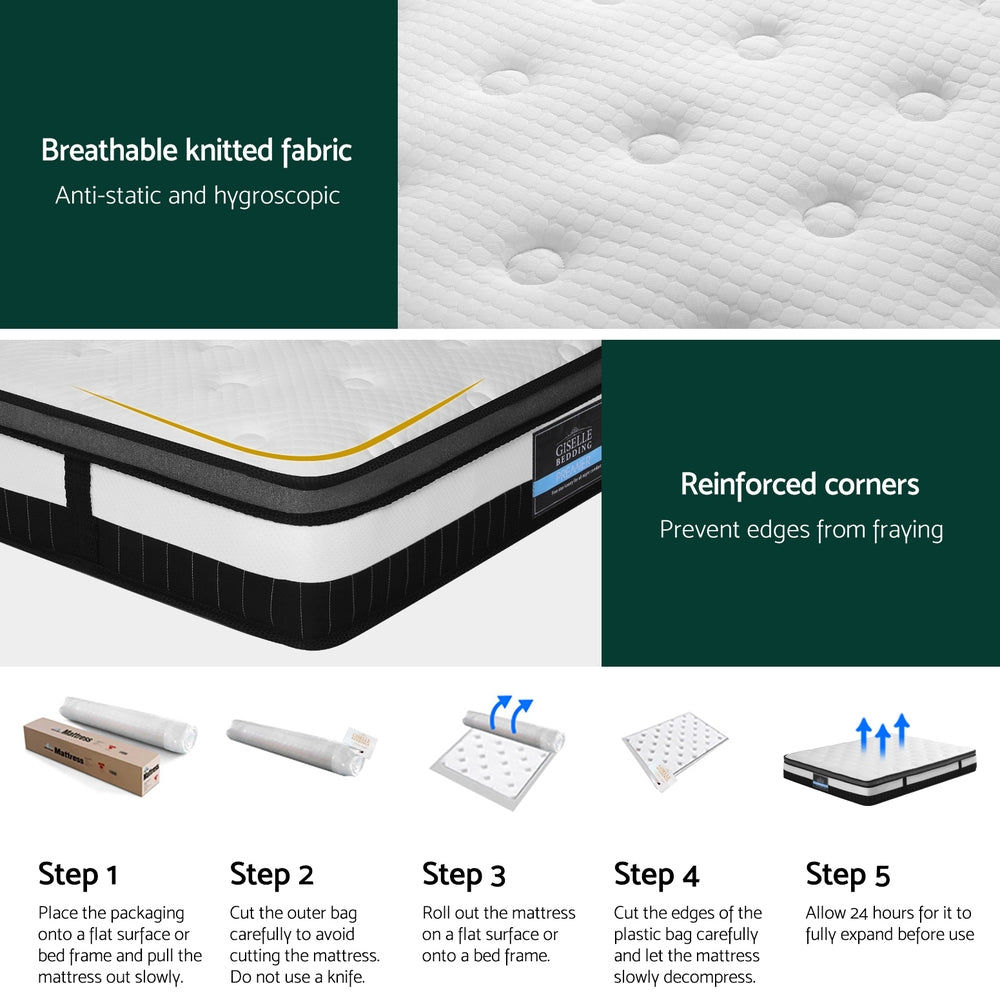 30cm Giselle Mattress King Size - Homecoze