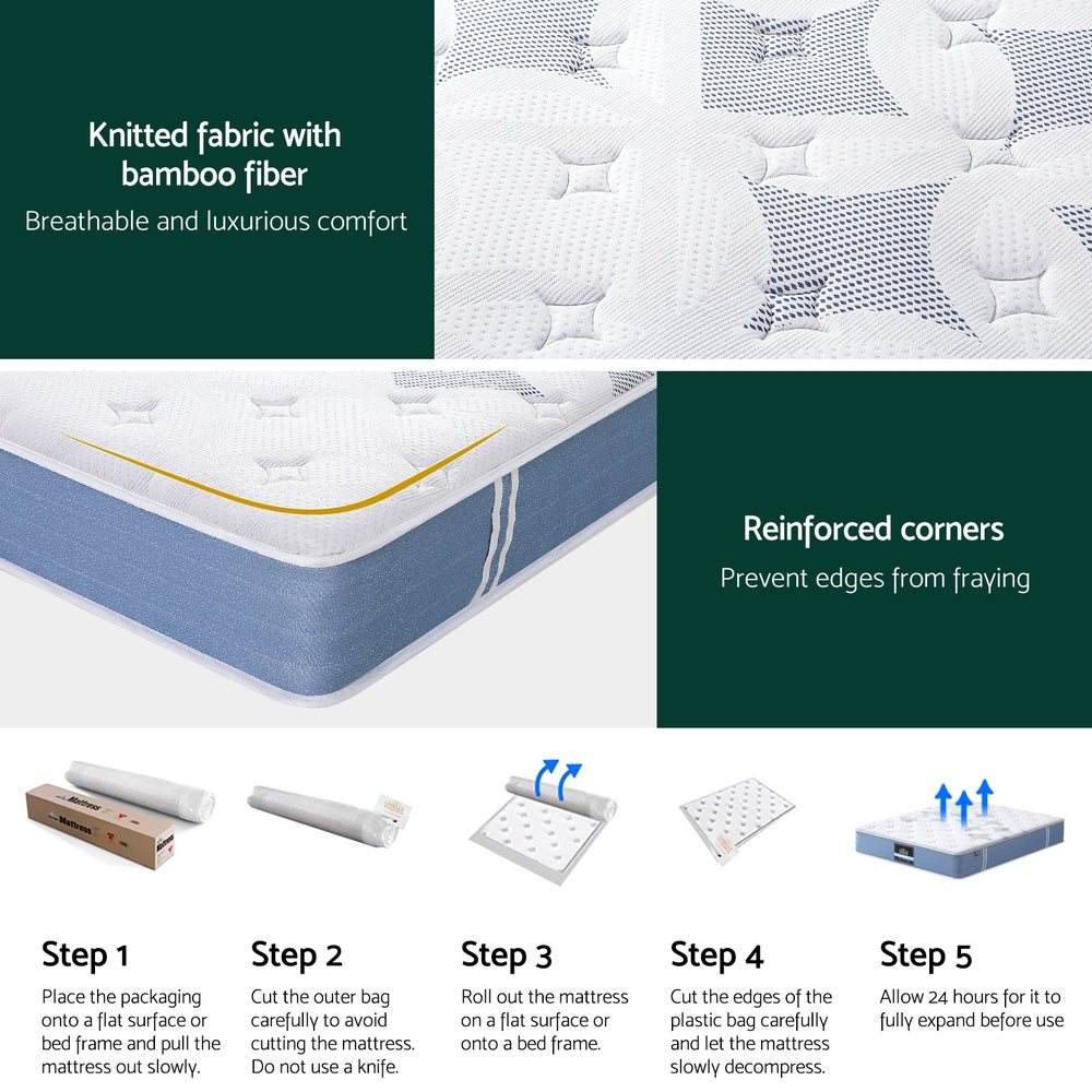 Cryonis (Double) Pocket Spring Mattress | 25cm - Homecoze