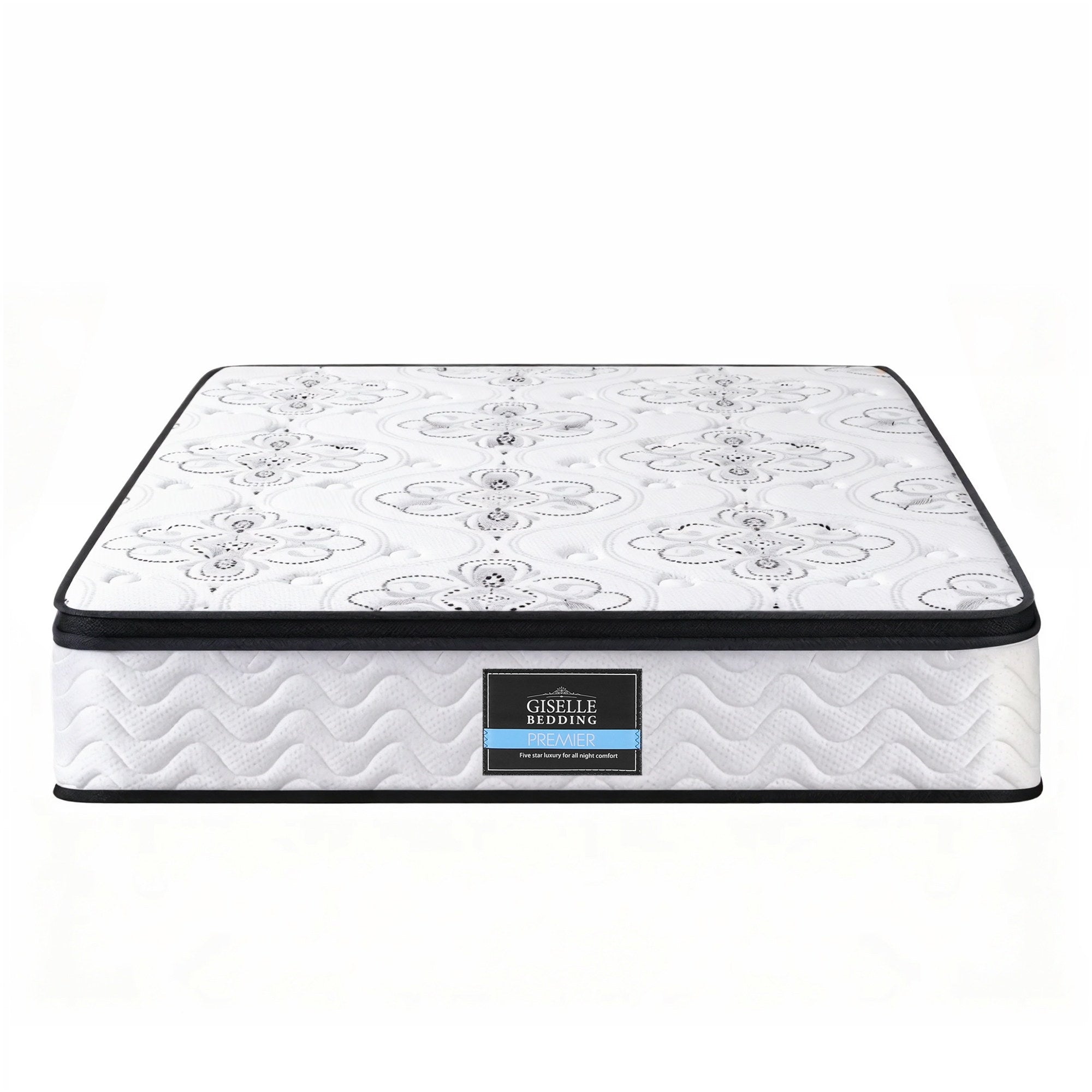 Giselle Bedding 30cm Mattress Pocket Spring Medium Firm Foam Euro Top Double - Homecoze