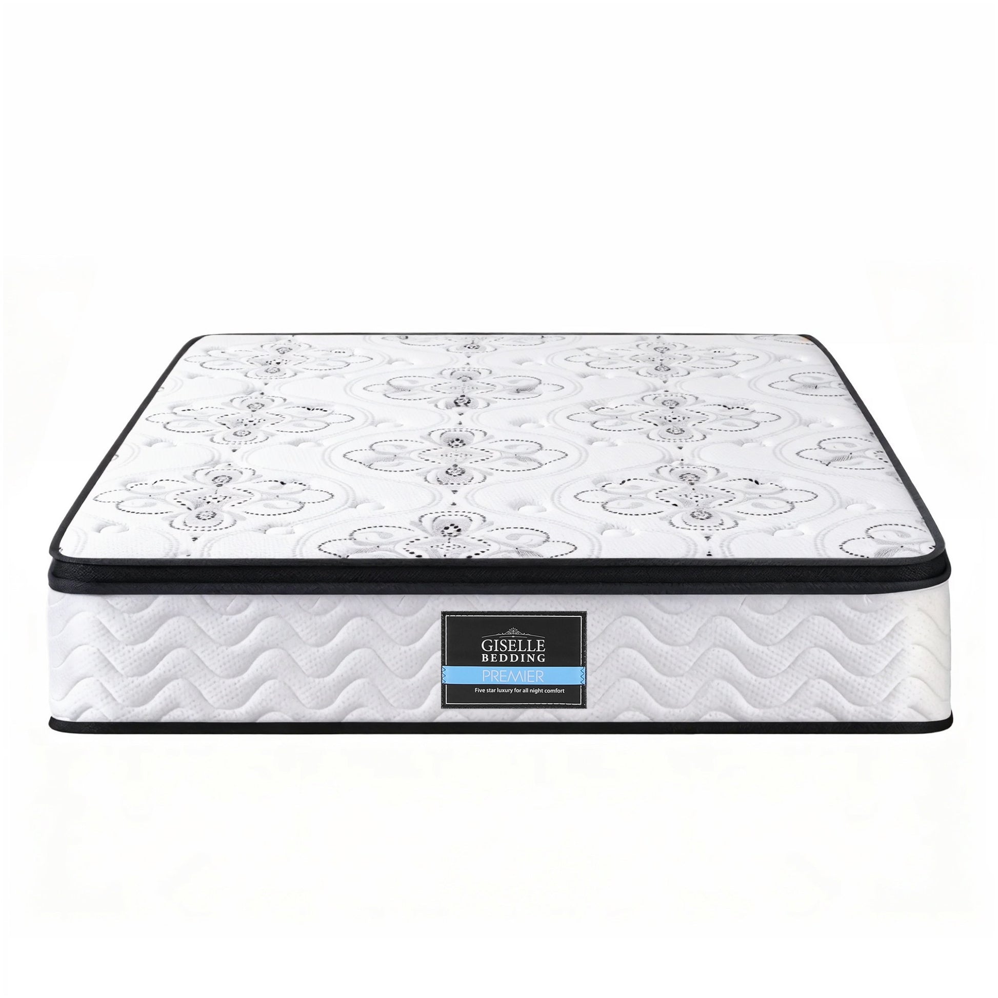 Giselle Bedding 30cm Mattress Pocket Spring Medium Firm Foam Euro Top Queen - Homecoze