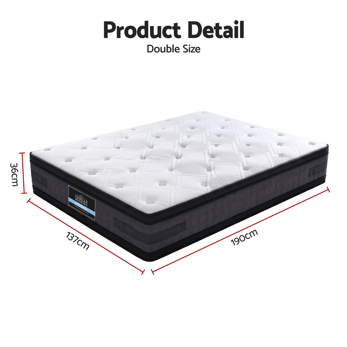 Titan (Double) Cool Gel Euro Top Mattress – 36cm