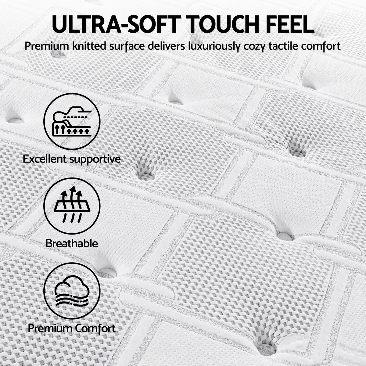 Titan (Single) Cool Gel Euro Top Mattress – 36cm