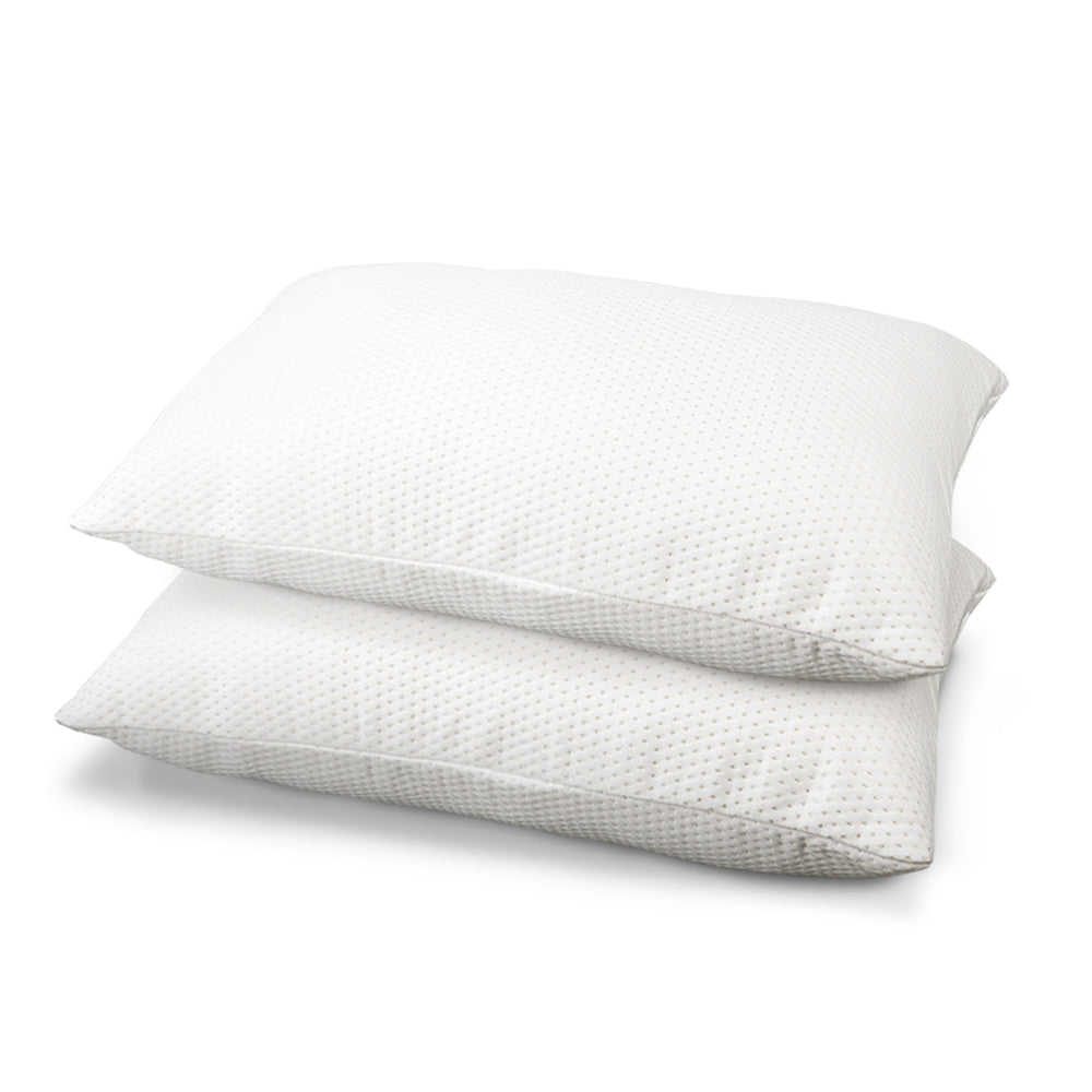 Set of 2 Memory Foam Pillows 19cm Thick Homecoze