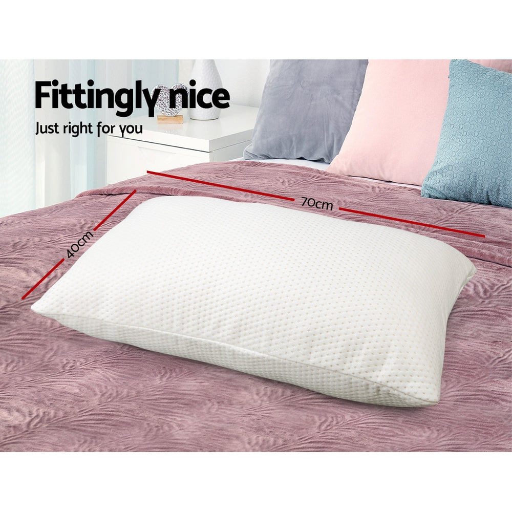 Set of 2 Memory Foam Pillows 19cm Thick Homecoze