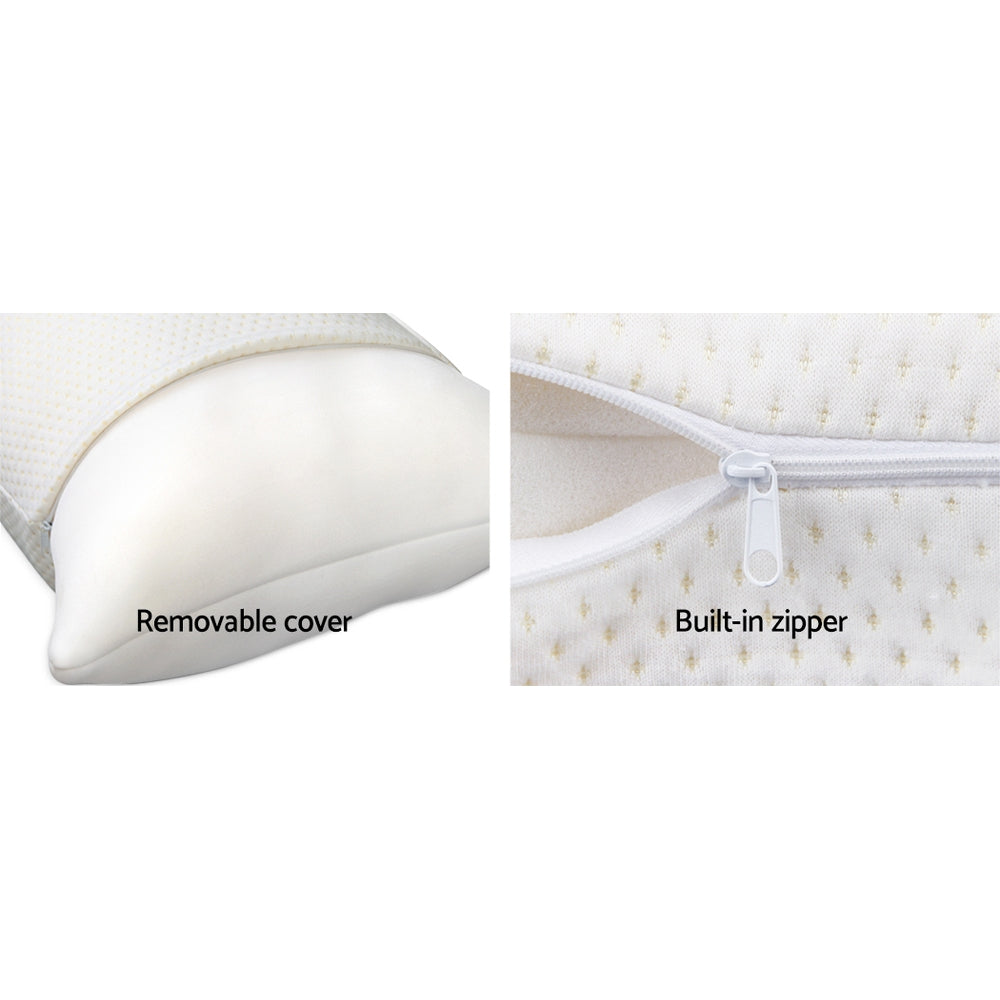 Set of 2 Memory Foam Pillows 19cm Thick Homecoze
