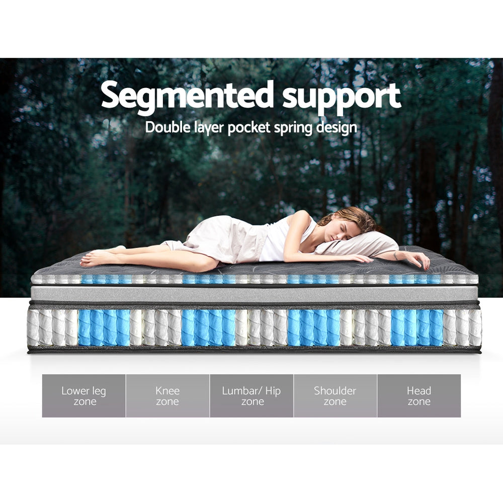 Stardust (Double) 2-Layer Pocket Spring Mattress | 34cm - Homecoze