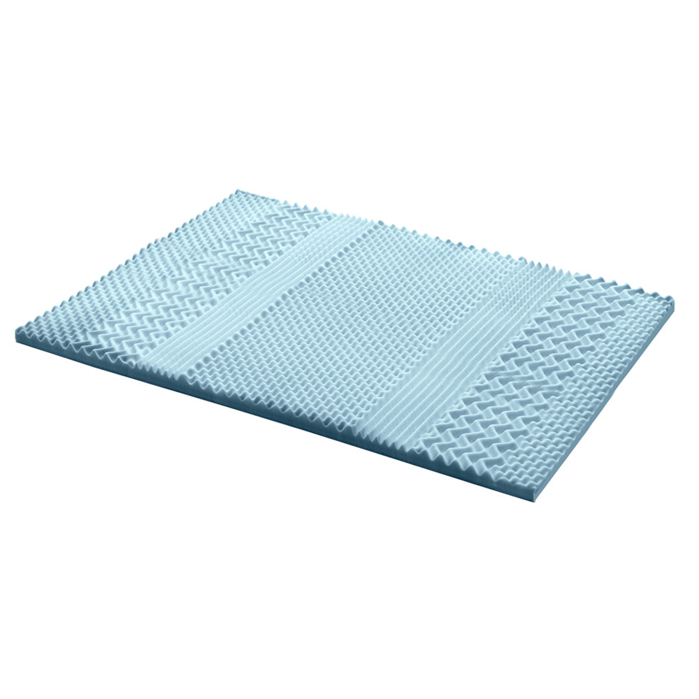 Giselle Bedding Memory Foam Mattress Topper 7-Zone 5cm Queen - Homecoze