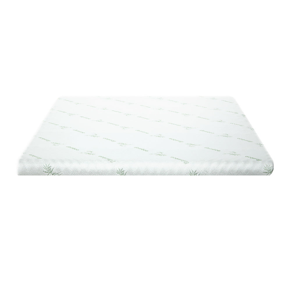 Giselle Bedding Memory Foam Mattress Topper Cool Gel Bed Mat Bamboo 10cm Double - Homecoze