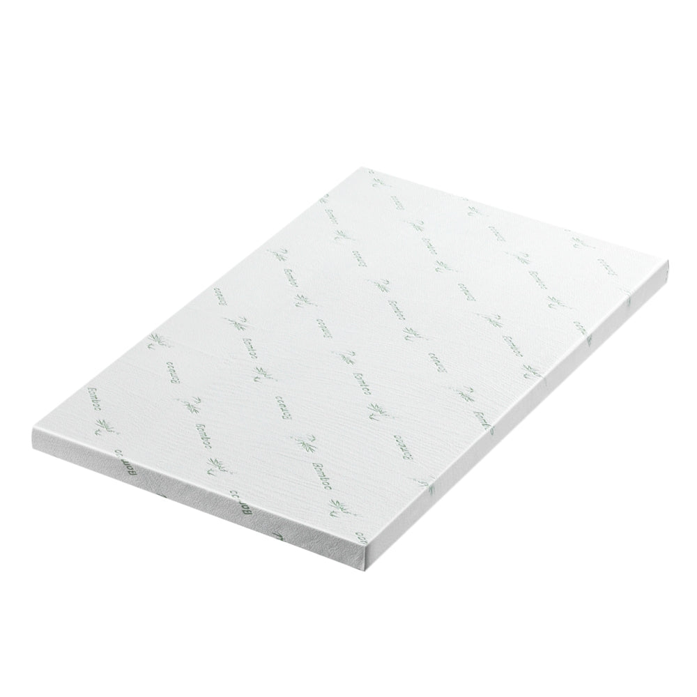 Giselle Bedding Memory Foam Mattress Topper Ventilated Cool Gel 8cm Single - Homecoze