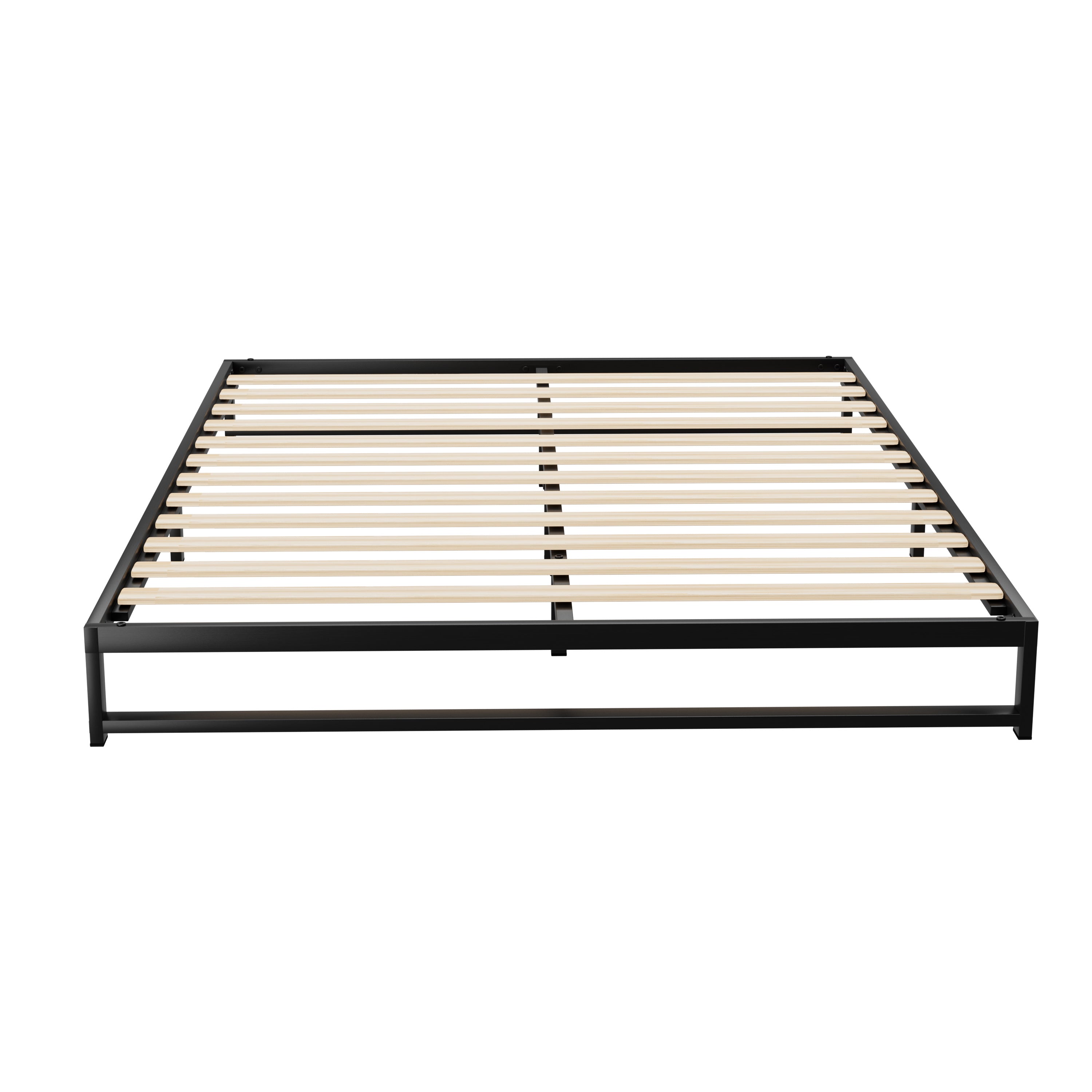 Atlanta (Double) Metal Bed Frame - Black - Homecoze