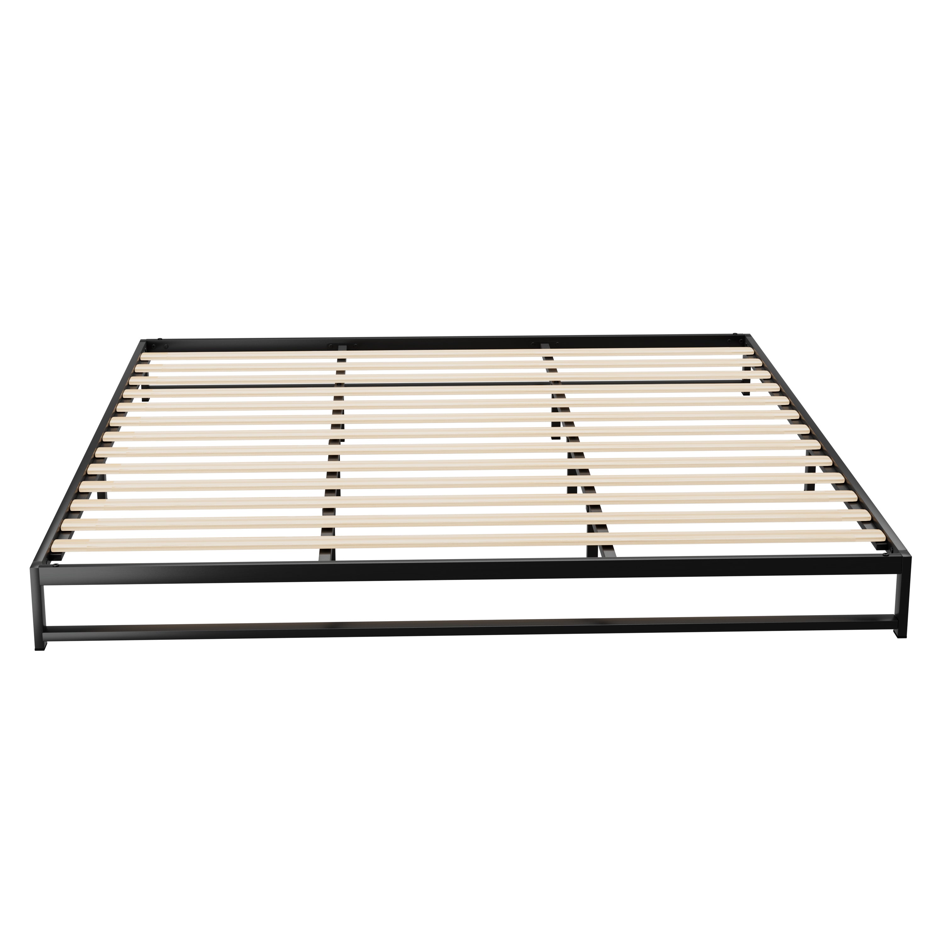 Atlanta (King) Metal Bed Frame - Black - Homecoze