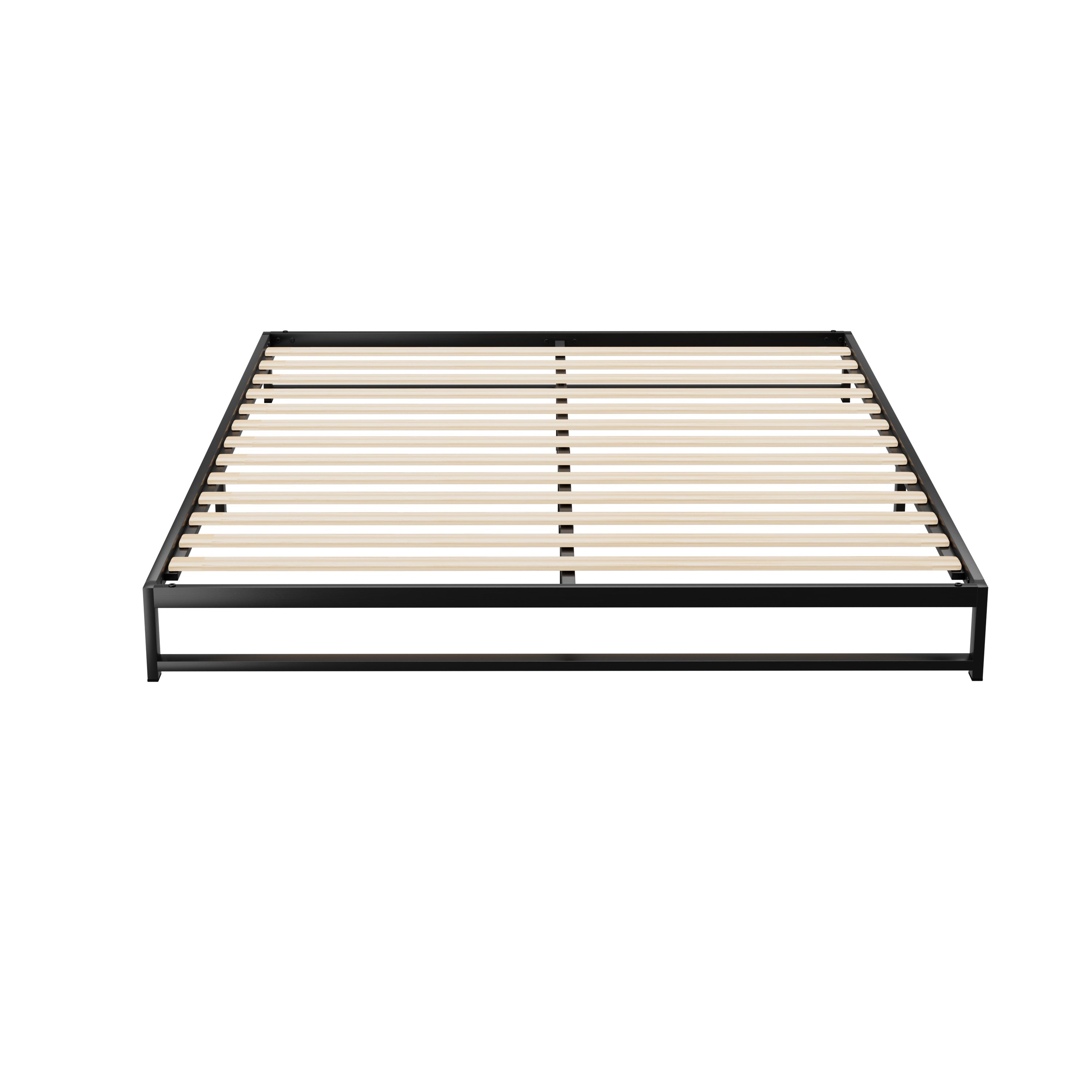 Atlanta (Queen) Metal Bed Frame - Black - Homecoze