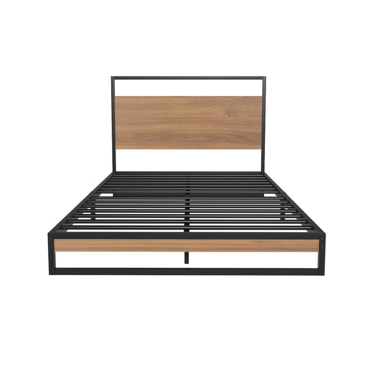 Oakland (Single) Bed Frame & Cosmos Mattress Set - Brown - Homecoze