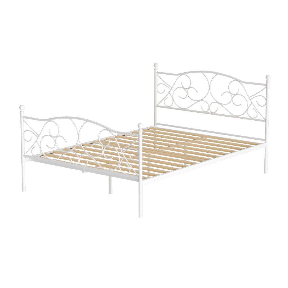 Aspen (Double) Provincial Bed Frame - White - Homecoze