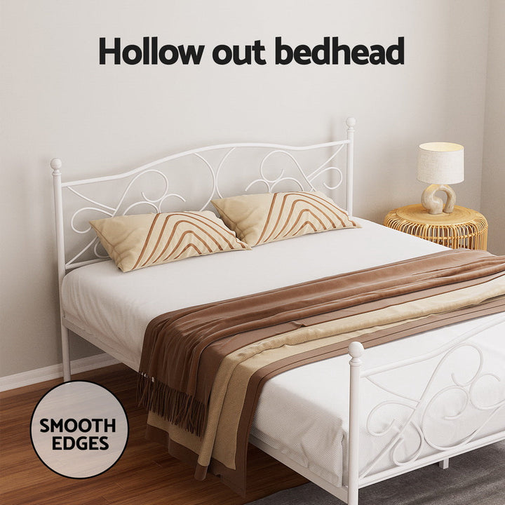 Aspen (Double) Provincial Bed Frame - White - Homecoze