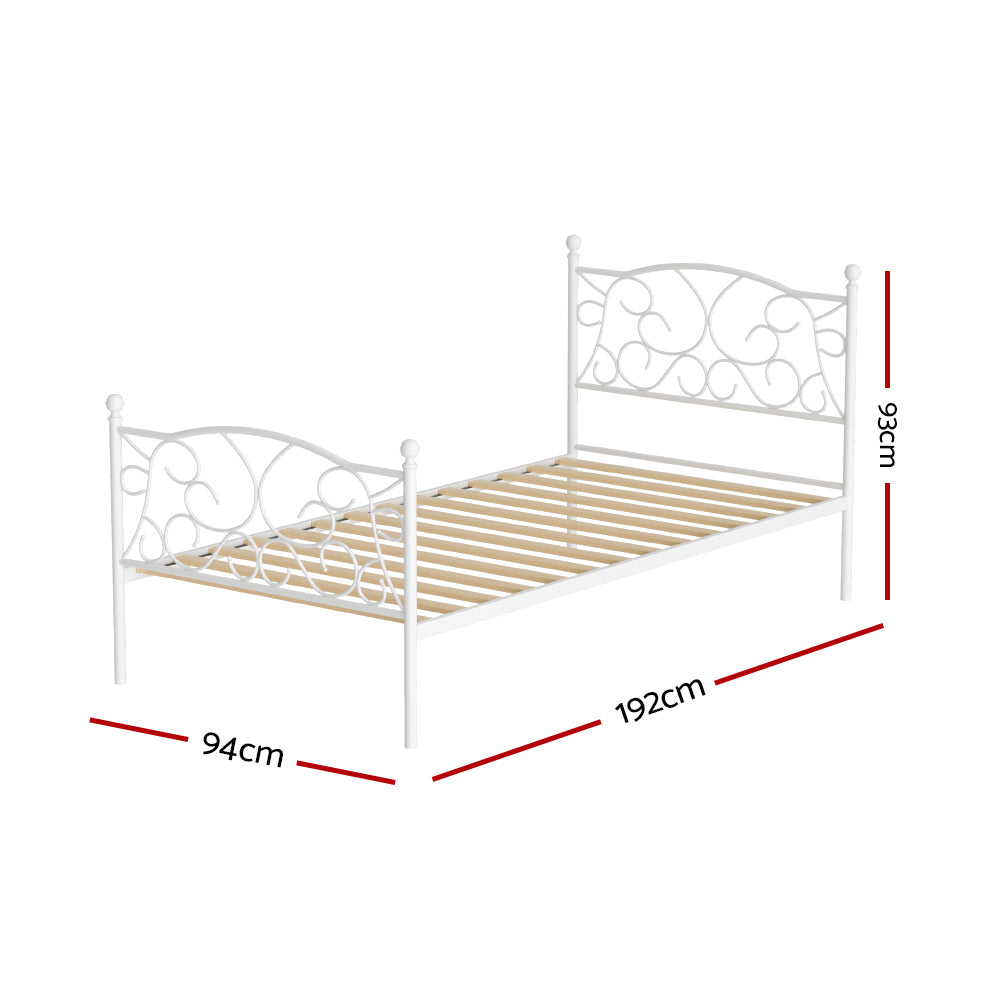 Aspen (Single) Provincial Bed Frame - White