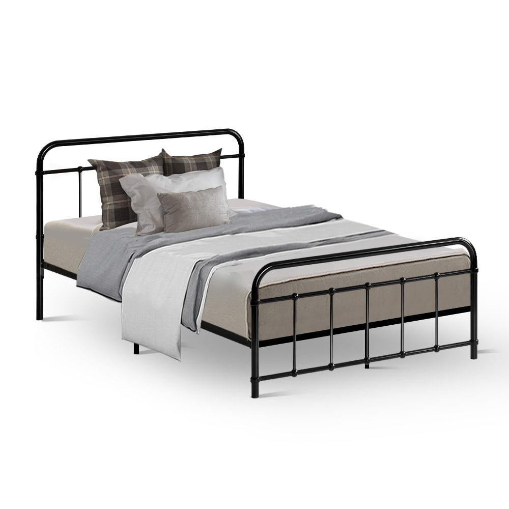 Fargo (King Single) Country Style Bed Frame - Black - Homecoze