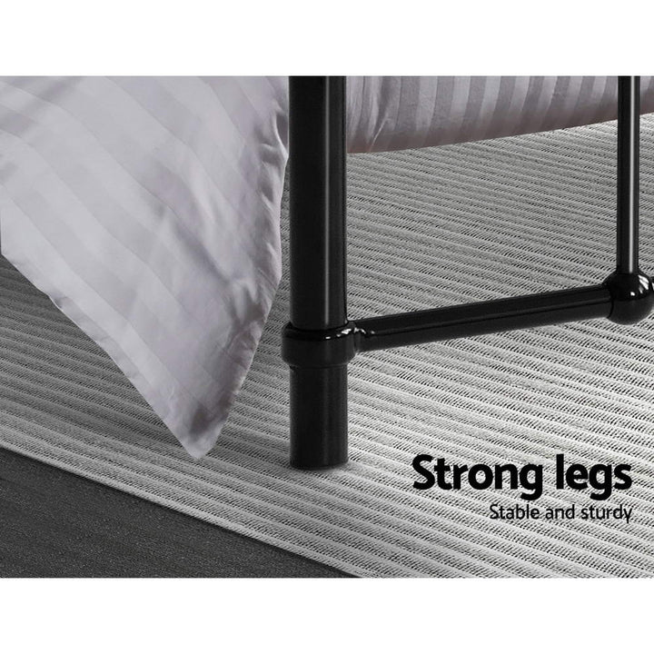 Fargo (King Single) Country Style Bed Frame - Black Homecoze