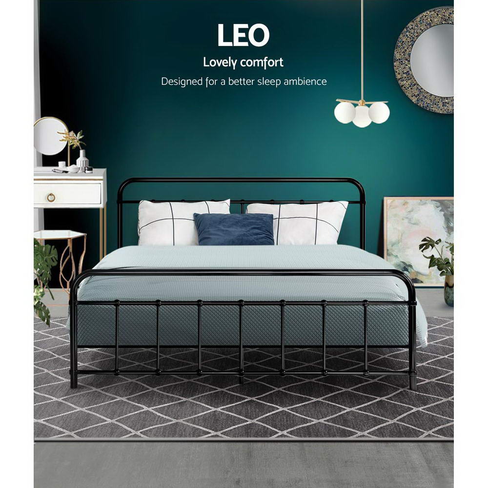 Fargo Queen Country Style Bed Frame Black Homecoze