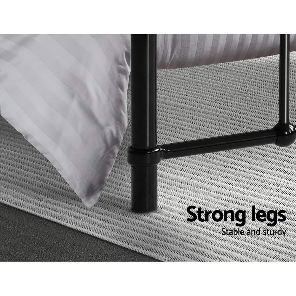 Fargo (Queen) Country Style Bed Frame - Black - Homecoze