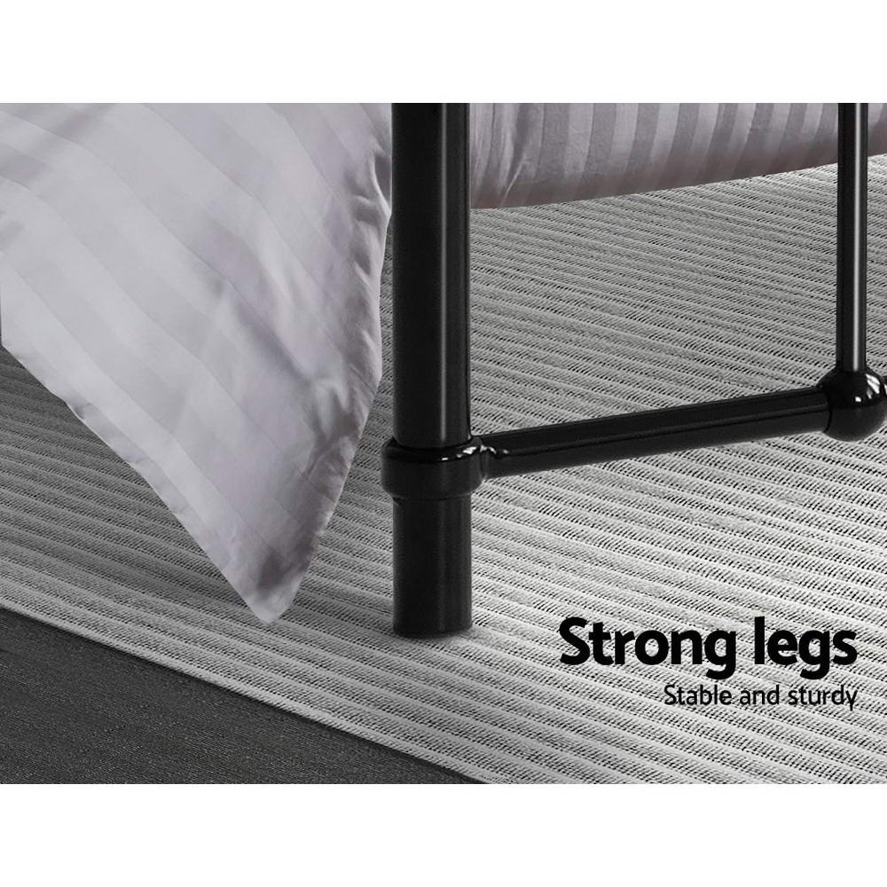 Fargo (Single) Country Style Bed Frame - Black - Homecoze