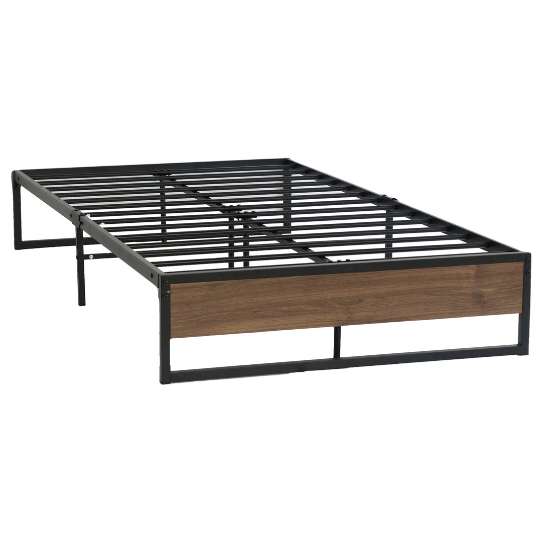 Garland (King Single) Metal Bed Frame - Black & Brown